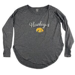 Rivalry Threads University Of Iowa Hawkeyes Gray Long Sleeve T-Shirt Dolman Sz M